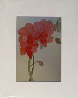 WALTZING FLOWERS MATTED GICLEE WATERCOLOR PRINT-NEW!