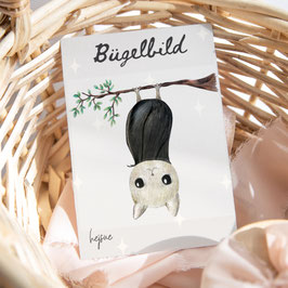 Bügelbild Fledermaus