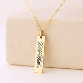 Personalisierte Kette mit Gravur, Geschenk für Mama, Namenskette