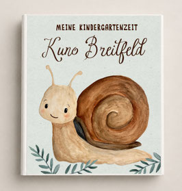 Kindergarten Ordner Schnecke | Erinnerungsmappe & Geschenk Kindergartenstart | Sammelmappe Kita
