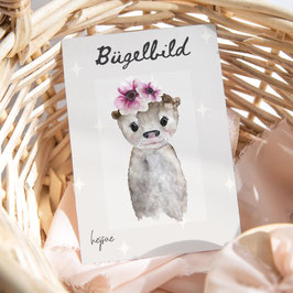 Bügelbild Otter Mädchen