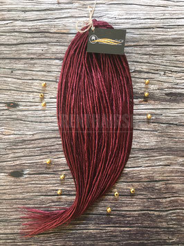 Burgundy Cyber Dread Double Ended effetto naturale
