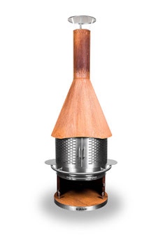 DIMARO® - GARDEN FIREPLACE CORTEN STEEL "MODEL M 700" RUSTY