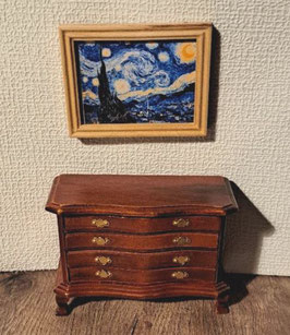 EF003 Bild "Vincent" im Holzrahmen 7x6cmH