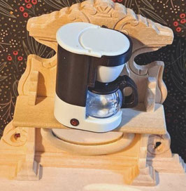 EF034 Kaffeemaschine 4,5cmH BEIGE mit abnehmbarer Kanne