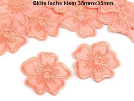 1 Stück Applikation Blume Blüte Sticks Verzierung Patch Stickerei Bügelbild Trachten Dirndl Jeans Design Deko edel ∅ 3,5 cm