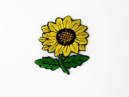 1 Applikation Sonnenblumem Blumen Trachten Landhaus/Cottage Dirndl Sticker Verzierung Patch Stickerei Bügelbild bügeln Design Deko edel