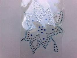 Blatt, Blume, Kirsche Bügelbild Applikation Strass Studs Hotfix Glitzersteine Schmucksteine Kostüm Trachten Verzierung bügeln Design Deko edel verschiedene Farben/ Größen