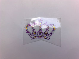 Krone Bügelbild Applikation Strass Studs Hotfix Glitzersteine Schmucksteine Kostüm Trachten Verzierung bügeln Design Deko edel verschiedene Farben/ Größen