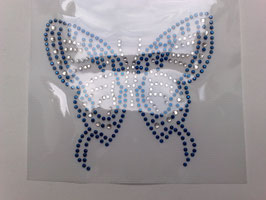 Schmettterling Bügelbild Applikation Strass Studs Hotfix Glitzersteine Schmucksteine Kostüm Trachten Verzierung bügeln Design Deko edel Sale verschiedene Farben/ Größen