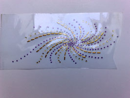 Spirale, Anker, Kaktus Sonne Bügelbild Applikation Strass Studs Hotfix Glitzersteine Kostüm Verzierung bügeln Design Deko edel verschiedene Farben/ Größen