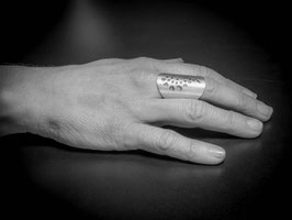 BAGUE "GRAINES DE FOLIE" satinée