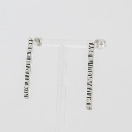 Boucles d'oreilles martelées zébrées