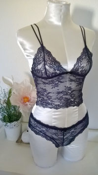 Bustier Camille en Dentelle Bleu