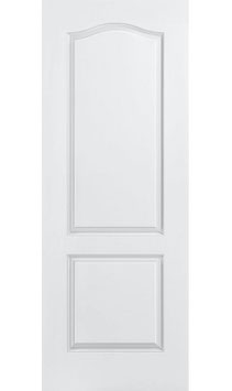 30" x 80" U-Channel 2-Panel Arch Top Textured Interior Door