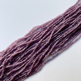 11-011 )BEADS (SATIN LAVENDER faceted tube 1.5×1.5)   UB017