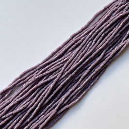 11-015)BEADS (MILK LAVENDER   faceted tube 2×1.5)   UB026