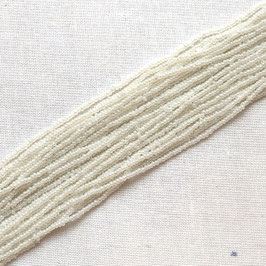 12-002)VINTAGE BEADS (Glossy Pearl WHITE 　RoundRocailles14/0)   VI002