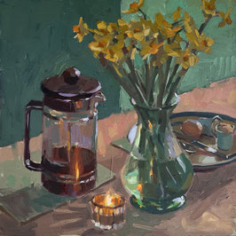 Breakfast by candlelight