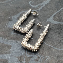 Créoles Karang Rectangles Argent