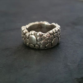 Bague Sahara Argent Oxydé