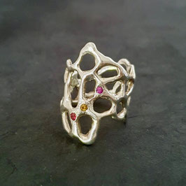 Bague Taffoni Large 3 saphirs