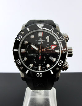 Edox Co-1 Chronograph 45 mm | Quarz | 1000M | 100ATM 10242-TIN-NIN