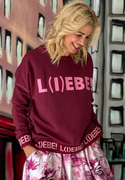 MG12944 miss goodlife / Sweater Roundneck L(I)EBE! – bordeaux