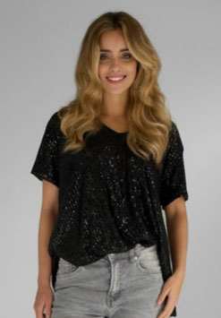 MG13290 miss goodlife / Pailetten T-Shirt - schwarz