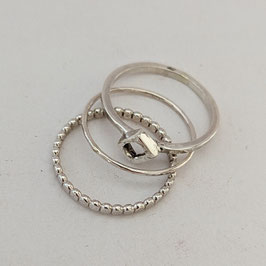 90. Bague argent " lozange"