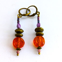 FBO130. Boucles d'oreilles parma