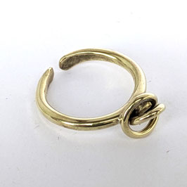 BL10. Bague laiton "bouclé"