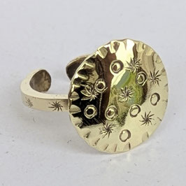 BL39. Bague laiton "bulles"