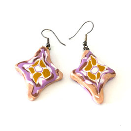 FBO115. Boucles d'oreilles rosy