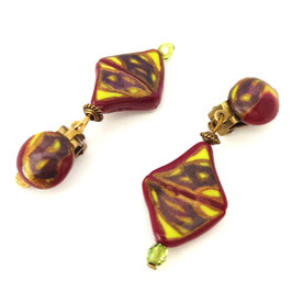 FBO56. boucles d'oreilles jungle