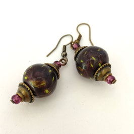 FBO41. boucles d'oreilles topkapi