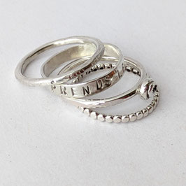 111. Bague argent "prends le temps"