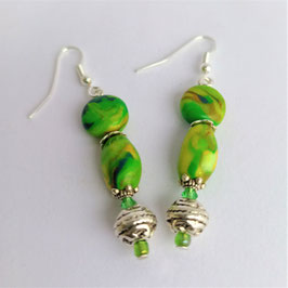 69. Boucles d'oreilles mix vert
