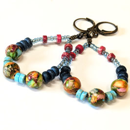 FBO158. Boucles d'oreilles créoles goutte