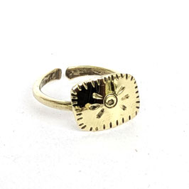 BL35. Bague laiton "smiley"