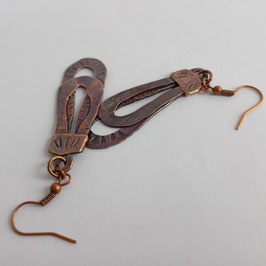 CBO17. Boucles d'oreilles métal gouttes