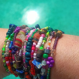 9. bracelet d'été violet-vert