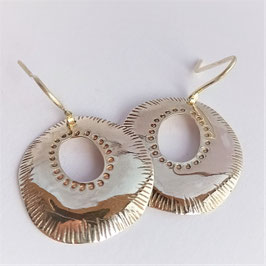 75 . Boucles d'oreilles "Soleil du sud "