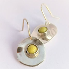 73. Boucles d'oreilles en argent " Lemon flower "