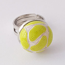 75.Bague strie jaune