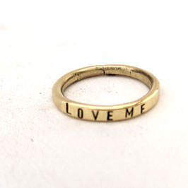 BL32. Anneau laiton doré "love me"