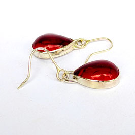 134. Boucles d'oreilles argent "Love drops"