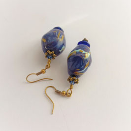 FBO95. Boucles d'oreilles blue sky