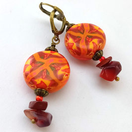 FBO67. Boucles d'oreilles tzigane