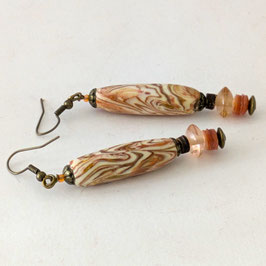 FBO120. Boucles d'oreilles wood